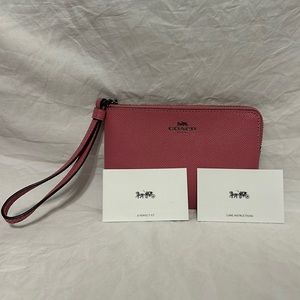 Bubble Gum Pink Coach wristlet